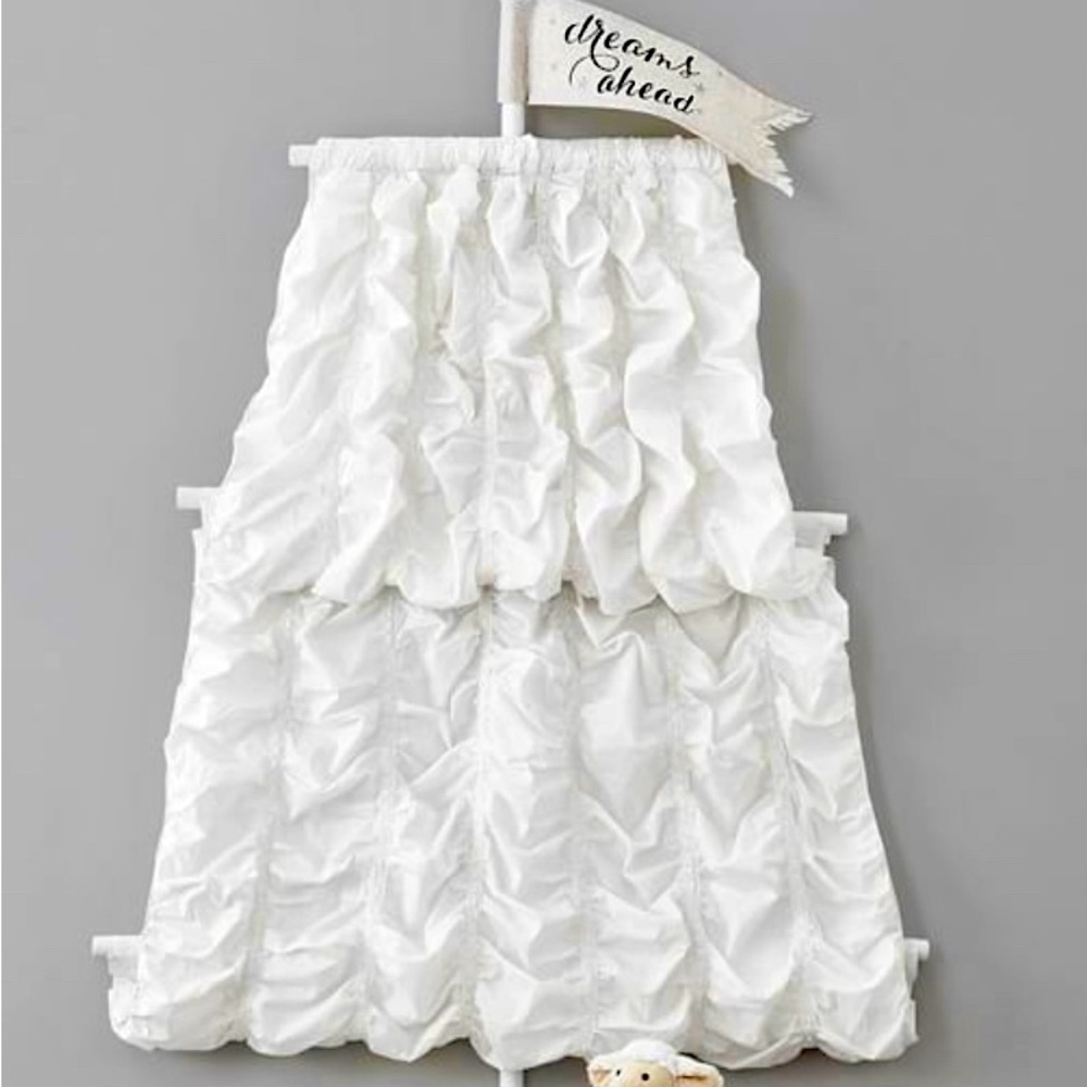 EUC Rare Pottery Barn Kids Sweet Dreams Ahead Sail Wall/Bed Canopy